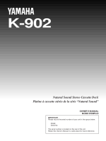 Yamaha K-902 - Owners Manual 